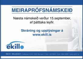 Meiraprófsnámskeiđ