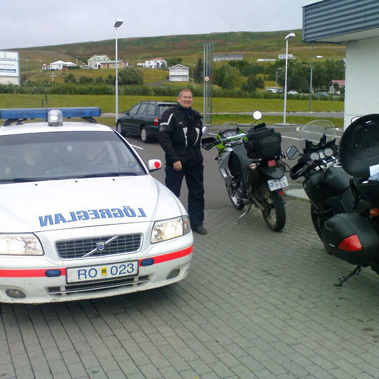 Komnir á Húsavík eftir að hafa ekið frá Akureyri með viðkomu á Þeystareykjum