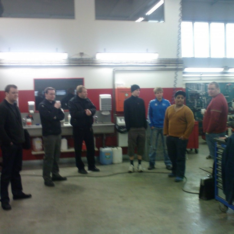 Kennarar og nemendur í pásu