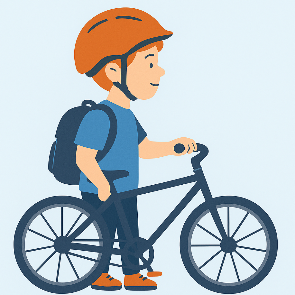 Back to school - kids in traffic