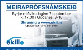 Meiraprófsnámskeið 9.september