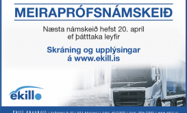 Meiraprófsnámskeið hefst 20.apríl
